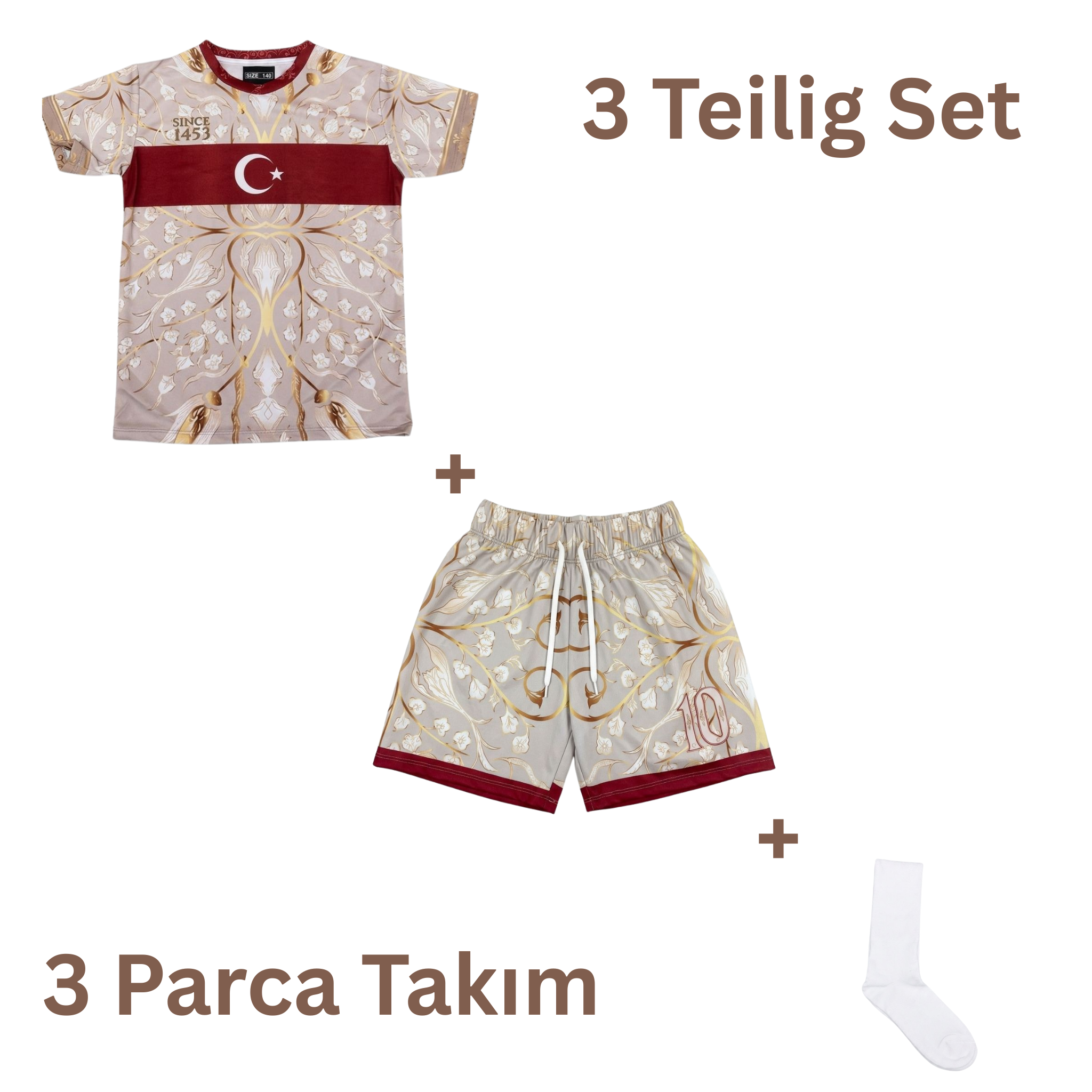 Original Since1453 x Osmanli Trikot Kinder 3er Set